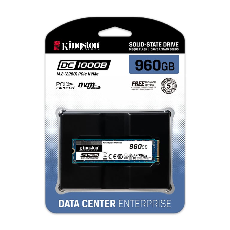 Kingston Technology DC1000B 960 Go .2 PCI Express 3.0 NVMe 3D TLC Neuf - vue 2