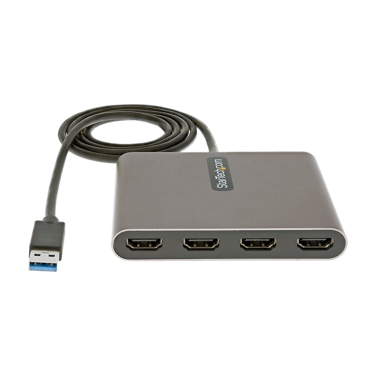 StarTech.com Adaptateur USB 3.0 vers 4x HDMI Carte Vidéo & Graphique Externe Convertisseur USB Type A vers Quadruple Écran HDMI 60Hz Dongle Écran USB A vers HDMI Windows Uniquement Neuf - vue 3