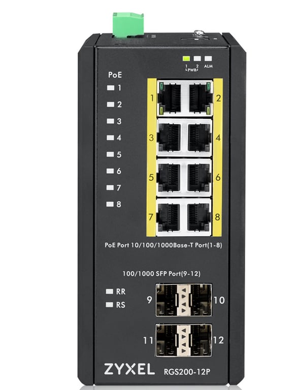 Zyxel RGS200 12P Géré L2 Gigabit Ethernet 101001000 Connexion Ethernet supportant 'alimentation via ce port PoE Neuf - vue 3
