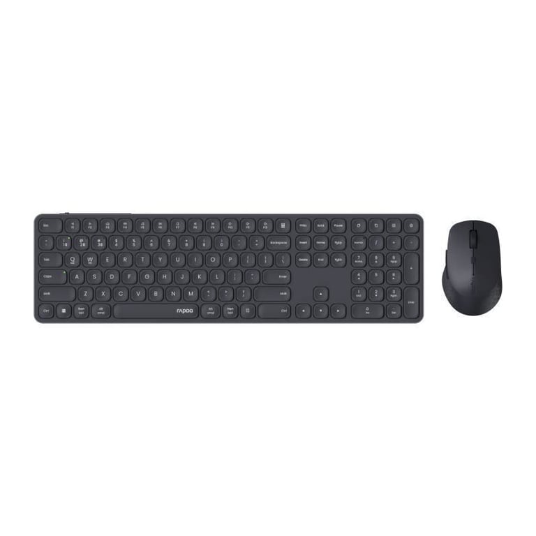 Ensemble Clavier-Souris Rapoo 9810M – Sans Fil, Multimode, Ultra-Slim - vue 2