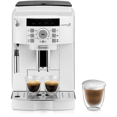Espresso avec broyeur a grains - Magnifica S ECAM22.110.W - 1,8 L - 250 g - 15 bar - 1450 W - Silver et noir