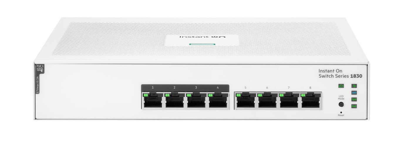 HPE Networking Instant On 1830 8G 4p Classe 4 PoE JL811A - vue 2