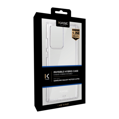 Carcasa híbrida invisible para Samsung Galaxy Note20 Ultra, Transparente