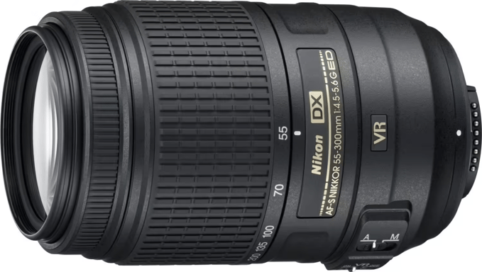 Nikon AF-S DX NIKKOR 55-300mm f/4.5-5.6G ED VR SLR Super teleobjetivo Negro