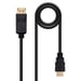 Cavo convertitore da DisplayPort maschio a HDMI maschio da 2 m di Nanocable - Nero