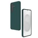 EVETANE Cover Samsung Galaxy S25 + Silicone Liquido Verde + 2 Vetrini in Vetro Temperato Protezione schermo
