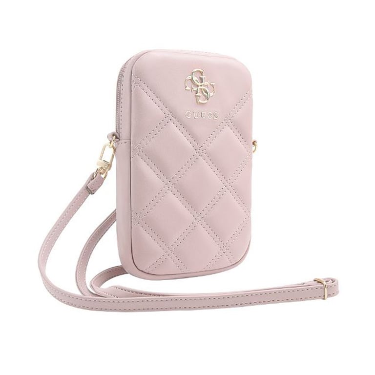 Pochette Universelle pour Téléphone Matelassée avec Bandoulière et Logo 4G Guess - vue 5