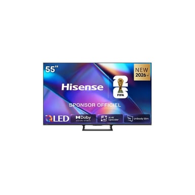 Televisor Hisense 55A7S QLED 55 pulgadas 4K Smart VIDAA U9 Direct LED Negro AirPlay 2 3x HDMI 2.1