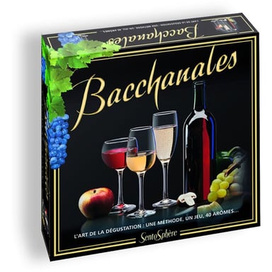 Jeu de plateau SentoSphère Bacchanales Nouvelle Version Noir 40 capsules d'arômes pour dégustation 2 joueurs dès 12 ans