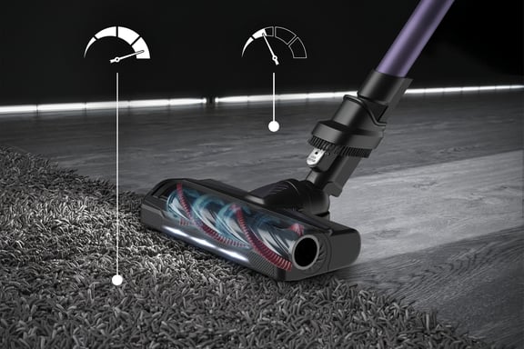 Rowenta X-Force Flex 9.60 RH2039 aspiradora de mano Negro, Púrpura Sin bolsa