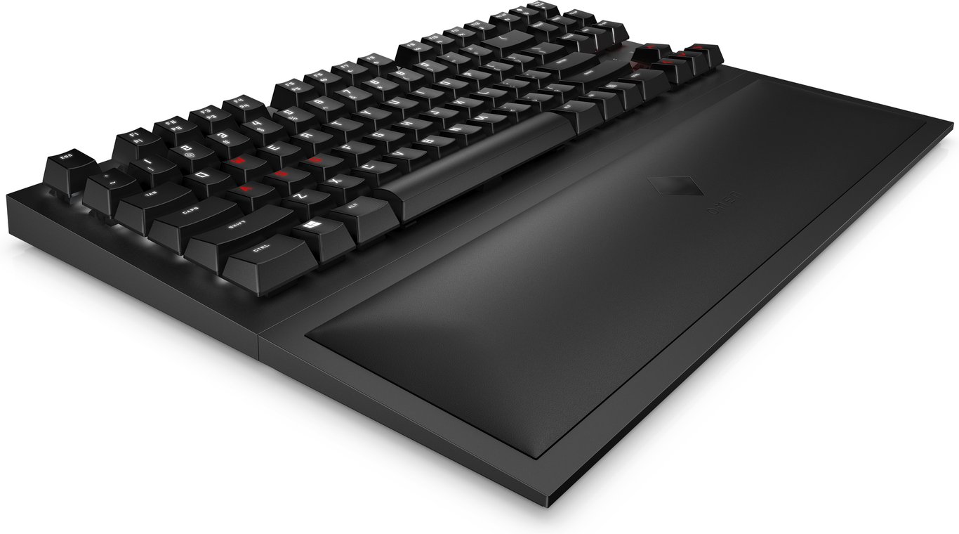 OMEN by HP Spacer Clavier rétro éclairé sans fil 2.4 GHz USB C QWERTY Anglais commutateur : CHERRY MX finition matte - vue 4