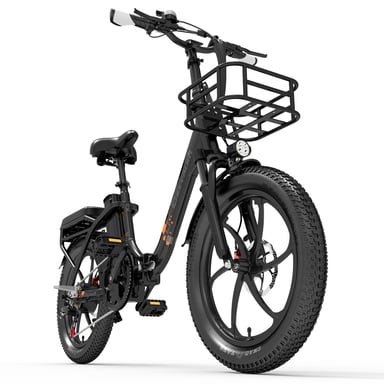 Cheevalry C20 PRO Torque Sensor Bicicletta elettrica 250W 48V20AH Bicicletta elettrica pieghevole da città con cestino anteriore
