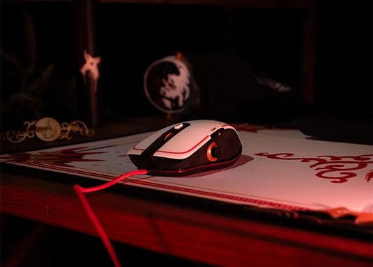 Lexip Initiate Bundle ratón Juego mano derecha USB tipo A Óptico 12000 DPI