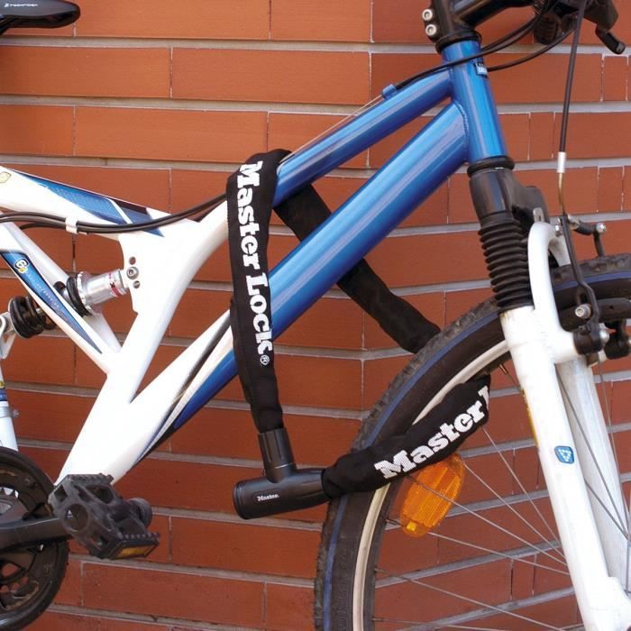 Chaîne Antivol Vélo MASTER LOCK 90 cm de longueur Acier cémenté résistant à la coupe et au sciage - vue 3
