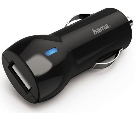 Hama 00183259 chargeur d'appareils mobiles Téléphone portable, Smartphone, Tablette Noir Allume-cigare Charge rapide Auto