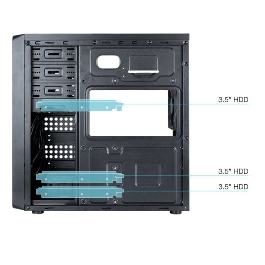 TooQ TQC 5701U3C B unité centrale Midi Tower Neuf - vue 2