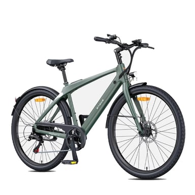 Bicicleta Eléctrico ENGWE N1 AIR | Velocidad Máx 25 km/h | Autonomía 100 km | Motor 250W | Batería 36V 10Ah | Neumáticos de 27.5 Pulgadas | Verde | VersióN HidráUlica