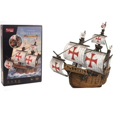 Explora Puzzle 3D - Bateau Santa Maria - Jeu de construction - 204 pièces - Dès 8 ans - vue 1