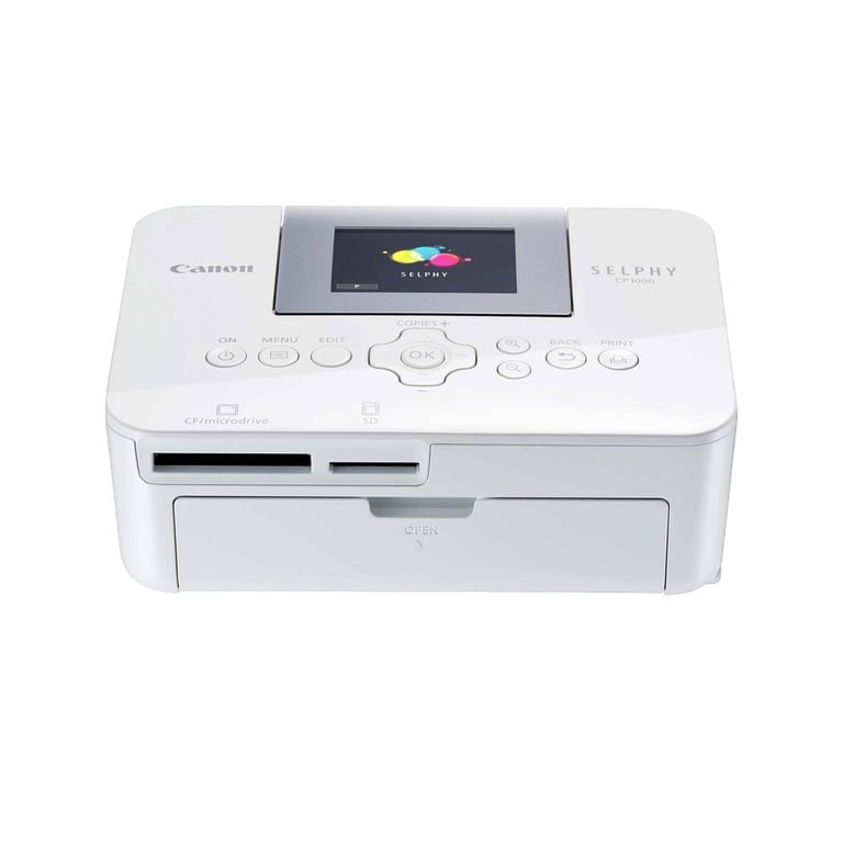Imprimante photo Canon SELPHY CP1000 compact et portable blanc - Neuf
