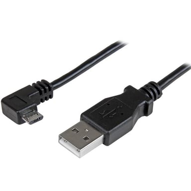 StarTech.com Cavo di ricarica e sincronizzazione Micro USB da 1 m - Da USB-A a Micro-B ad angolo retto - M/M - 0,25 mm²