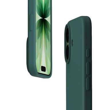 EVETANE Coque iPhone 17 Silicone liquide Verte + 2 Vitres en Verre trempé Protection écran Antichocs