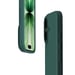 EVETANE Coque iPhone 17 Silicone liquide Verte + 2 Vitres en Verre trempé Protection écran Antichocs