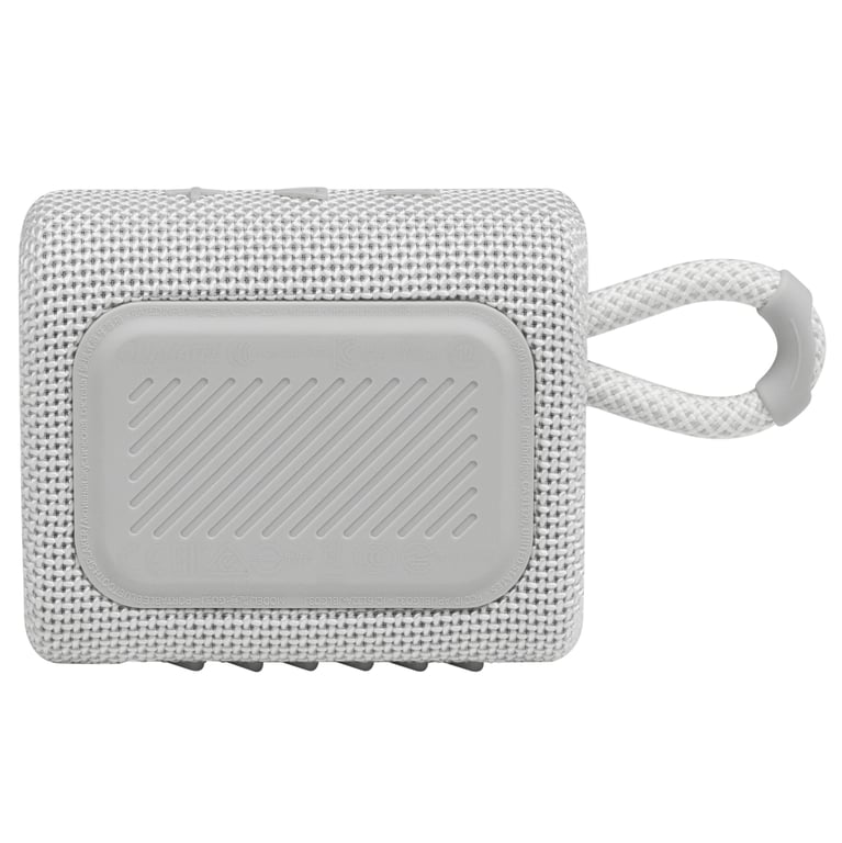 Mini enceinte étanche à l'eau et à la poussière portable Bluetooth GO 3 - Blanc