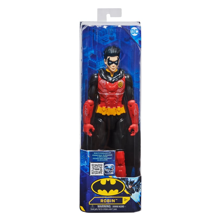 DC Comics BATMAN FIGURINE BASIQUE 30 CM ROBIN TECH Figurine Articulée Thématique de Robin jouet Batman 30 cm 6062923 Jouet Enfant et + Neuf - vue 9