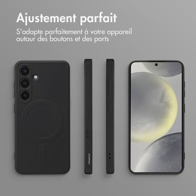 imoshion Coque Couleur avec MagSafe pour Samsung Galaxy S24 - Noir