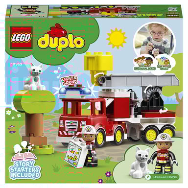 LEGO DUPLO 10969 Camion de Pompiers : Aventure de Sauvetage pour Enfants