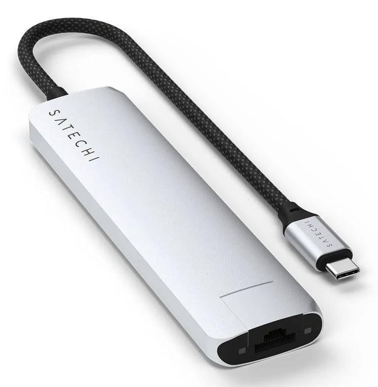 Satechi ST-P7SS hub & concentrateur USB Type-C 10000 Mbit/s Argent - Neuf