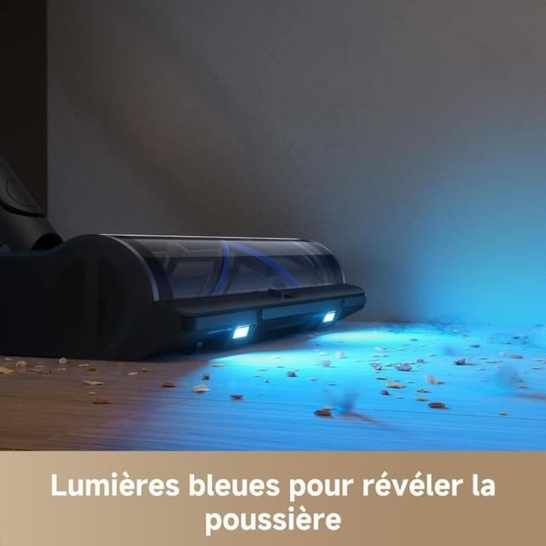 MOVA S4 Detect Aspirateur Balai sans Fil 150 AW Autonomie maximale de 90 Minutes Brosse multisurface OptiInsigh - vue 2