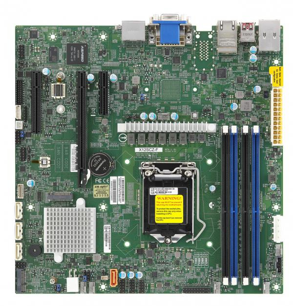 Supermicro MBD-X12SCZ-F Intel W480 LGA 1200 (Socket H5) micro ATX