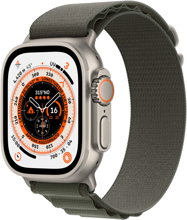 Watch Ultra GPS + Cellular, Boîtier en Titane de 49 mm avec Boucle Trail- Noir/Gris - Taille du brac