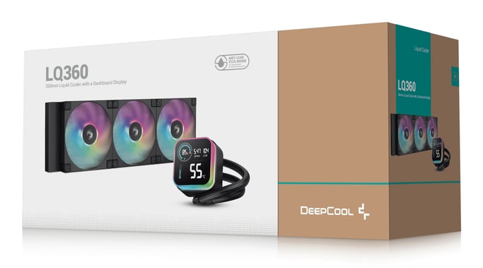 DeepCool LQ360 Procesador Kit de refrigeración líquida 12 cm Negro 1 pieza(s)