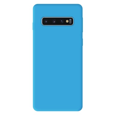 Coque silicone unie Mat Bleu compatible Samsung Galaxy S10 5G