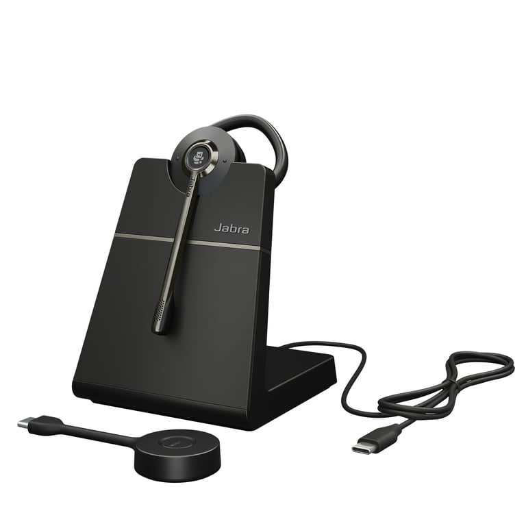 Jabra Engage 55 SE Convertible Micro casque sur oreille convertible DECT sans fil USB C via adaptateur DECT Certifié pour Microsoft Teams - vue 2
