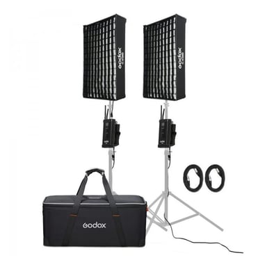 GODOX FL100-K2 - 2 pannelli a led flessibili FL100 con supporto e borsa