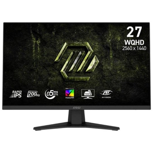 Monitor MSI MAG 274QF E20 27 WQHD 200Hz IPS Plano VESA DisplayHDR 400 Tiempo de Respuesta 0 5 ms - vue 3