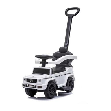 Porteur enfant BUDDY TOYS Mercedes G350d 3in1 sedile imbottito volante sonoro Bianco/Nero