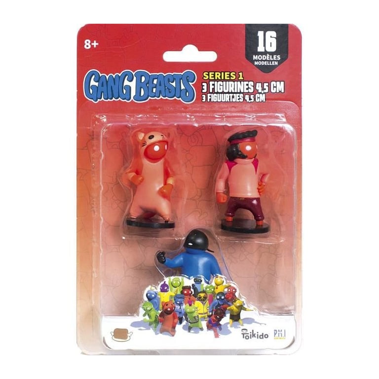 Gang Beasts 3 Figurines de 4 5 cm Lot 4 Figurines de Collection Jeux Vidéos Lansay Neuf - vue 2