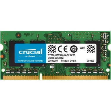 Crucial 8GB DDR3 SODIMM module de mémoire 8 Go 1 x 8 Go DDR3L 204-pin SO-DIMM