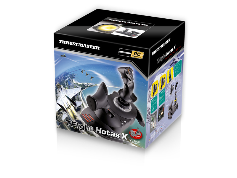 THRUSTMASTER T-FLIGHT HOTAS X PC y PS3 Joystick+velocidad desmontable Plug & Play mapeo de botones pro grama 12botones 5ejes 2960703