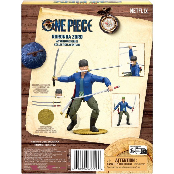 FIGURINE ARTICULEE ZORO ONE PIECE NETFLIX - vue 4