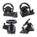 Subsonic SA5596-NG accessoire de jeux vidéo Noir USB Volant + pédales PC, PlayStation 4, Xbox One, Xbox Series X
