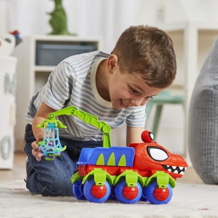 Spidey Véhicule Dino-Webs avec jouets Spider-Man, a partir de 3 ans, Spidey et ses Amis Extraordinaires - Neuf