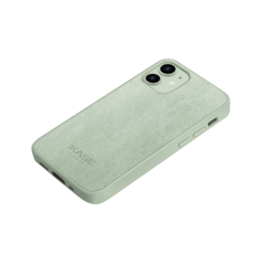 Cover in pelle scamosciata Alcantara per Apple iPhone 12 mini, verde avocado