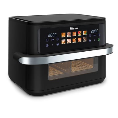 Tristar Double 10 L Autonome 2800 W Friteuse d'air chaud Noir, Acier inoxydable