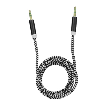 Cable de audio Tellur Basic con toma de 3,5 mm, 1 m, negro
