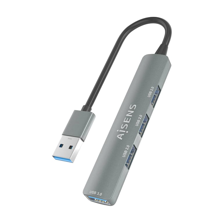 AISENS A106 0859 hub & concentrateur USB 3.2 Gen 1 3.1 Gen 1 Type A 5000 Mbit/ Neuf - vue 3